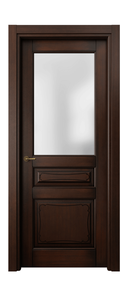 Межкомнатная дверь Тоскана Элегантэ 6324 Бук тёмный с патиной Сатинированное стекло Цена 117799 ₽ | Volhovec