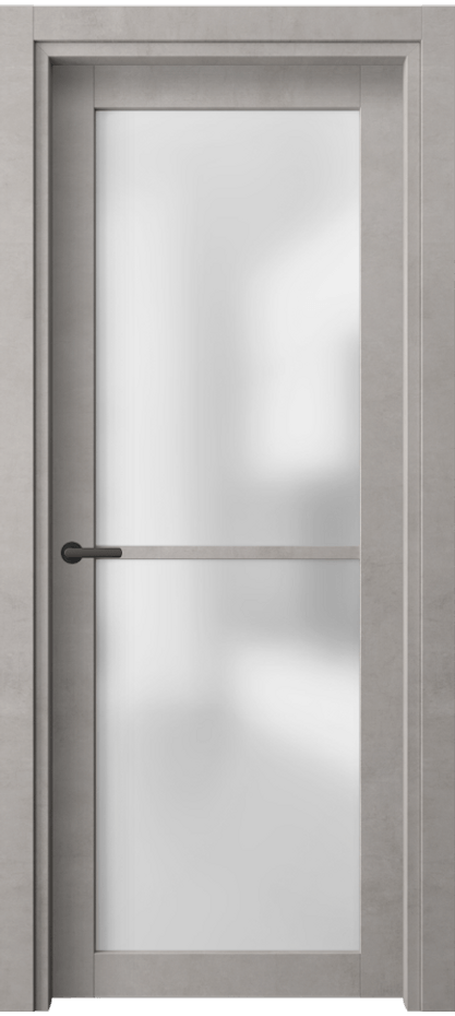 Межкомнатная дверь Нео 2108 Леон серебро Сатинированное стекло Цена 46399 ₽ | Volhovec