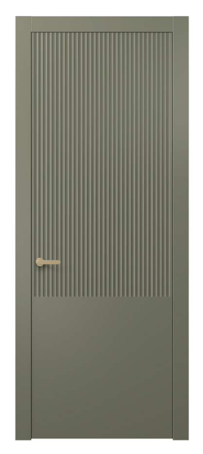 Межкомнатная дверь Альба 8646 Матовый оливковый тёмный  Цена 48699 ₽ | Volhovec