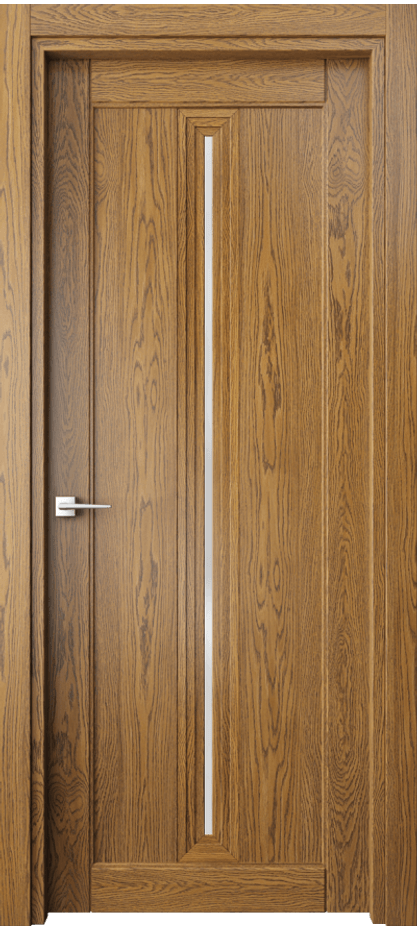 Межкомнатная дверь Эго 6123 Дуб медовый Сатинированное стекло Цена 130499 ₽ | Volhovec