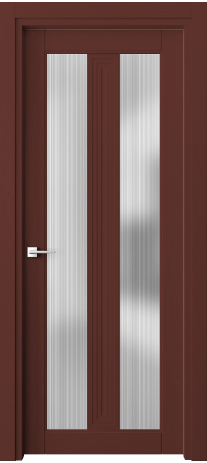 Межкомнатная дверь Эго 6122 Дуб белоснежный Сатинированное стекло "Дождь" Цена 164499 ₽ | Volhovec