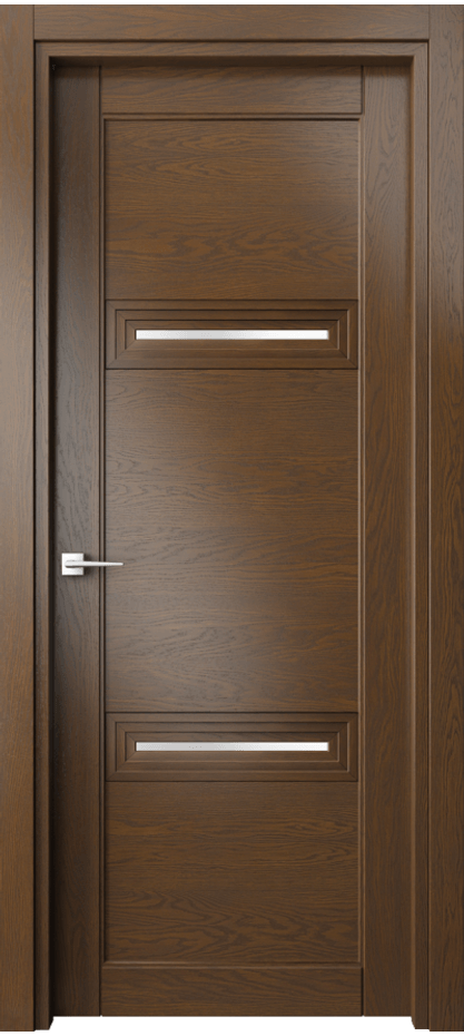 Межкомнатная дверь Эго 6113 Дуб королевский Сатинированное стекло Цена 130499 ₽ | Volhovec