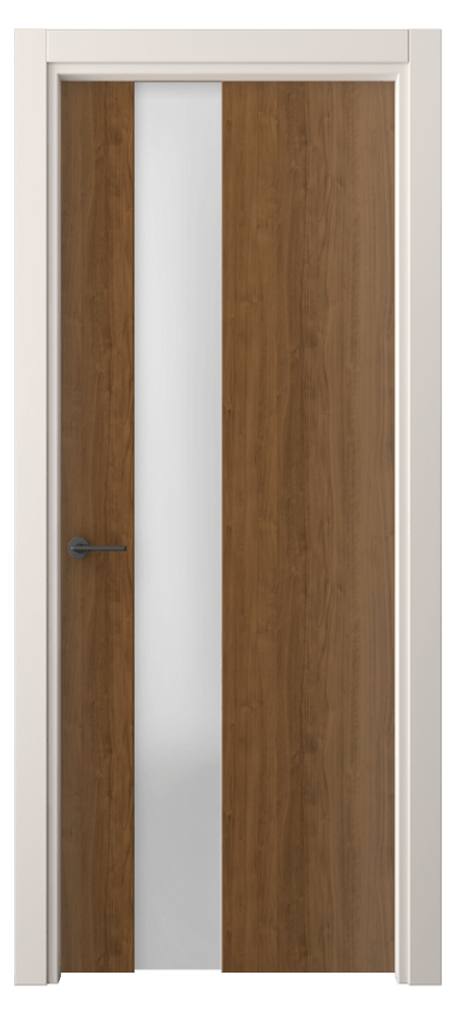 Межкомнатная дверь Фридом 4224 Лесной орех Сатинированное стекло Цена 41999 ₽ | Volhovec