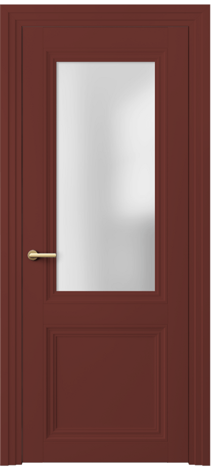 Межкомнатная дверь Центро 2524 Матовый белоснежный Сатинированное стекло Цена 100099 ₽ | Volhovec