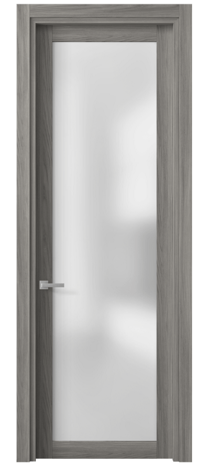 Межкомнатная дверь Планум 2102 Имбирный ясень Сатинированное стекло Цена 35699 ₽ | Volhovec