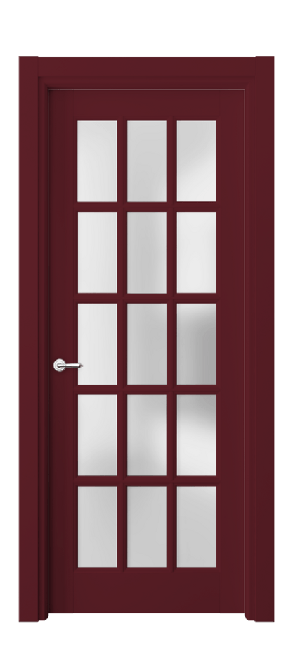 Межкомнатная дверь Тоскана Грильято 6311 Матовый белоснежный Сатинированное стекло Цена 146499 ₽ | Volhovec