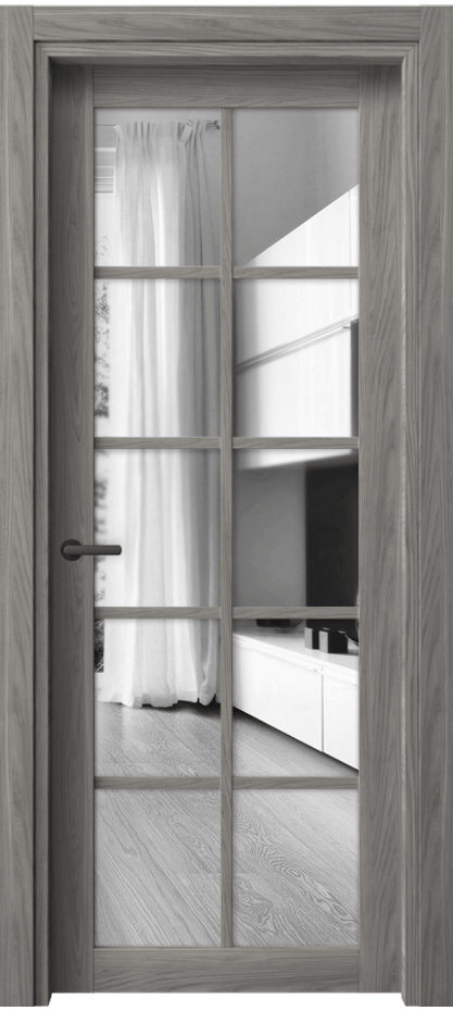 Межкомнатная дверь Нео 2106 Имбирный ясень Двустороннее зеркало, триплекс Цена 40399 ₽ | Volhovec