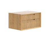 Тумба подвесная прикроватная Velvet 2 ящика дуб пшеничный матовый