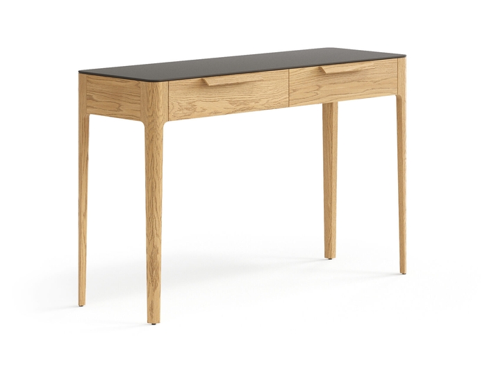 Мебель Консоль Пьега 2 ящика. Цвет Дуб пшеничный матовый. Материал Массив дуба матовый. Коллекция Консоль Пьега 2 ящика. Картинка.