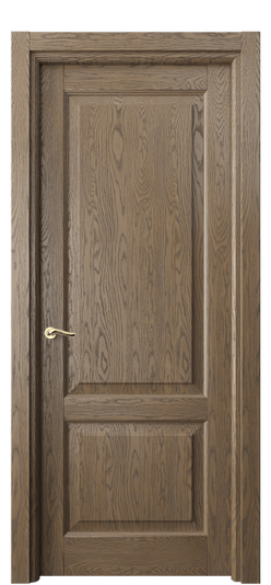 Дверь межкомнатная 0741 ДММ.Б. Цвет Дуб мраморный брашированный. Материал Массив дуба брашированный. Коллекция Лигнум. Картинка.