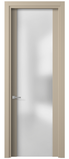 Дверь межкомнатная 4114 ПЭСК САТ. Цвет ПЭТ серо-коричневый . Материал ПЭТ. Коллекция Планум. Картинка.