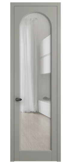 Дверь межкомнатная 6804 МНСР MORU. Цвет Матовый нейтральный серый. Материал Гладкая эмаль. Коллекция Палаццо. Картинка.