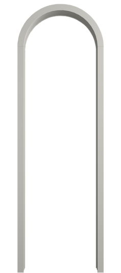 Дверь межкомнатная Арка МТСР. Цвет Матовый тёплый серый. Материал Гладкая эмаль. Коллекция Палаццо. Картинка.