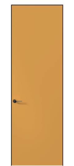 Дверь межкомнатная 0010 АКП Пастельно-жёлтый RAL 1034. Цвет RAL Пастельно-жёлтый RAL 1034. Материал Гладкая эмаль. Коллекция Планум Про. Картинка.