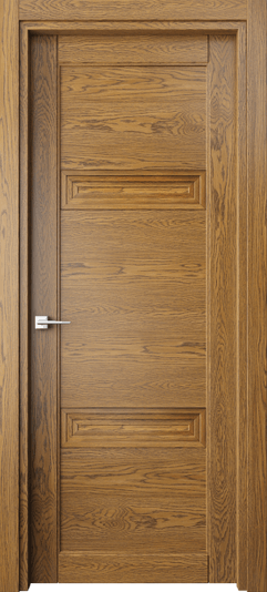 Дверь межкомнатная 6111 ДМД. Цвет Дуб медовый. Материал Массив дуба. Коллекция Эго. Картинка.