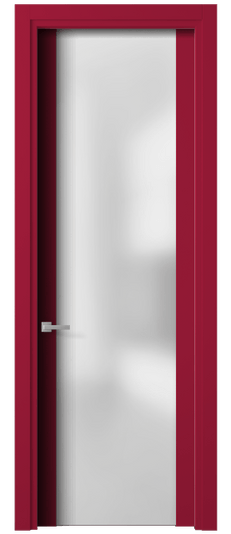 Дверь межкомнатная 4114 - planum Малиново-красный RAL 3027. Цвет RAL Малиново-красный RAL 3027. Материал Гладкая эмаль. Коллекция Планум. Картинка.