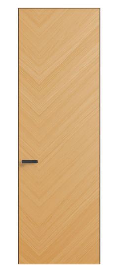 Дверь межкомнатная 0201 ДЗМЛР Дуб золотой матовый. Цвет Дуб золотой матовый рифт. Материал Радиальный шпон НатурВуд. Коллекция Рифт. Картинка.