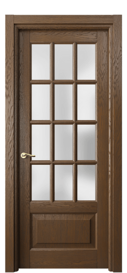 Дверь межкомнатная 0728 ДКР.Б САТ. Цвет Дуб королевский брашированный. Материал Массив дуба брашированный. Коллекция Лигнум. Картинка.