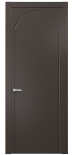 Дверь межкомнатная 8647 МАН. Цвет Матовый антрацит. Материал Гладкая эмаль. Коллекция Альба. Картинка.