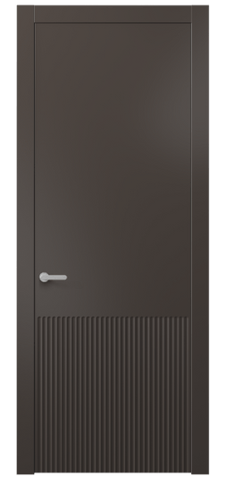 Дверь межкомнатная АКП 8645 МАН. Цвет Матовый антрацит. Материал Гладкая эмаль. Коллекция Альба. Картинка.