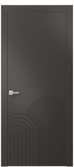 Дверь межкомнатная АКП 8059 МАН Матовый антрацит. Цвет Матовый антрацит. Материал Гладкая эмаль. Коллекция Линия. Картинка.