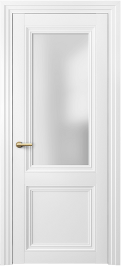 Дверь межкомнатная 2524 МБЛ САТ. Цвет Матовый белоснежный. Материал Гладкая эмаль. Коллекция Центро. Картинка.
