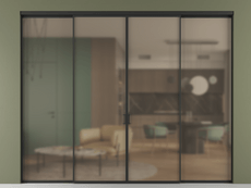 Перегородка Формато внутри проёма 4 створки