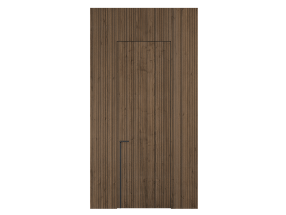 Панели для отделки стен Стеновая панель Фрезерованные Орех умбра матовый. Цвет Орех умбра матовый. Материал Шпон НатурВуд. Коллекция Фрезерованные. Картинка.